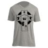 Unisex V Neck Poly-Rich Tee Thumbnail