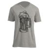 Unisex V Neck Poly-Rich Tee Thumbnail