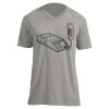 Unisex V Neck Poly-Rich Tee Thumbnail