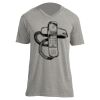 Unisex V Neck Poly-Rich Tee Thumbnail