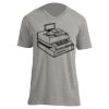 Unisex V Neck Poly-Rich Tee Thumbnail