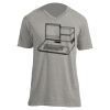 Unisex V Neck Poly-Rich Tee Thumbnail