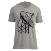 Unisex V Neck Poly-Rich Tee Thumbnail