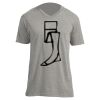 Unisex V Neck Poly-Rich Tee Thumbnail