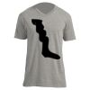 Unisex V Neck Poly-Rich Tee Thumbnail