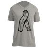 Unisex V Neck Poly-Rich Tee Thumbnail