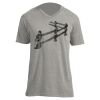 Unisex V Neck Poly-Rich Tee Thumbnail