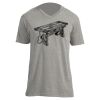 Unisex V Neck Poly-Rich Tee Thumbnail