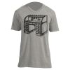 Unisex V Neck Poly-Rich Tee Thumbnail