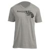 Unisex V Neck Poly-Rich Tee Thumbnail