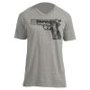 Unisex V Neck Poly-Rich Tee Thumbnail