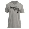 Unisex V Neck Poly-Rich Tee Thumbnail
