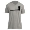 Unisex V Neck Poly-Rich Tee Thumbnail