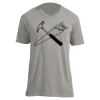 Unisex V Neck Poly-Rich Tee Thumbnail