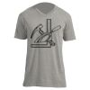 Unisex V Neck Poly-Rich Tee Thumbnail