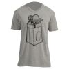 Unisex V Neck Poly-Rich Tee Thumbnail