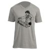 Unisex V Neck Poly-Rich Tee Thumbnail