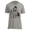 Unisex V Neck Poly-Rich Tee Thumbnail
