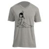 Unisex V Neck Poly-Rich Tee Thumbnail