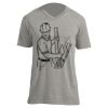 Unisex V Neck Poly-Rich Tee Thumbnail