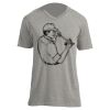 Unisex V Neck Poly-Rich Tee Thumbnail