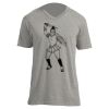 Unisex V Neck Poly-Rich Tee Thumbnail