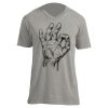 Unisex V Neck Poly-Rich Tee Thumbnail