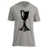 Unisex V Neck Poly-Rich Tee Thumbnail