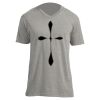 Unisex V Neck Poly-Rich Tee Thumbnail