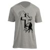 Unisex V Neck Poly-Rich Tee Thumbnail