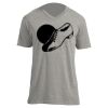 Unisex V Neck Poly-Rich Tee Thumbnail