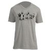 Unisex V Neck Poly-Rich Tee Thumbnail