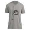 Unisex V Neck Poly-Rich Tee Thumbnail