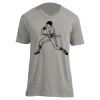 Unisex V Neck Poly-Rich Tee Thumbnail