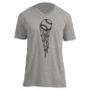 Unisex V Neck Poly-Rich Tee Thumbnail