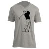 Unisex V Neck Poly-Rich Tee Thumbnail