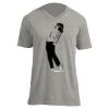 Unisex V Neck Poly-Rich Tee Thumbnail