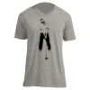 Unisex V Neck Poly-Rich Tee Thumbnail