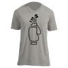Unisex V Neck Poly-Rich Tee Thumbnail