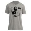 Unisex V Neck Poly-Rich Tee Thumbnail