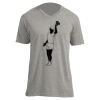 Unisex V Neck Poly-Rich Tee Thumbnail