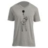 Unisex V Neck Poly-Rich Tee Thumbnail