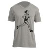 Unisex V Neck Poly-Rich Tee Thumbnail