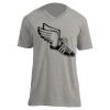 Unisex V Neck Poly-Rich Tee Thumbnail