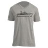 Unisex V Neck Poly-Rich Tee Thumbnail