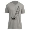 Unisex V Neck Poly-Rich Tee Thumbnail