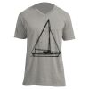 Unisex V Neck Poly-Rich Tee Thumbnail