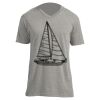 Unisex V Neck Poly-Rich Tee Thumbnail