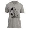 Unisex V Neck Poly-Rich Tee Thumbnail