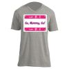 Unisex V Neck Poly-Rich Tee Thumbnail